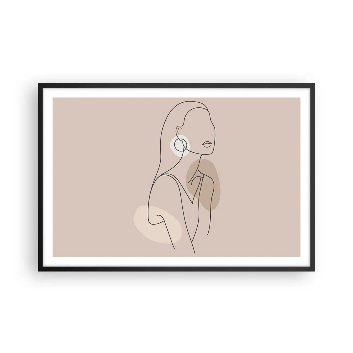 Affisch i svart ram - Flickaktighetens ikon - 91x61 cm