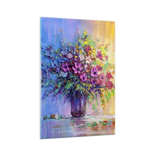 Glastavla - Bild på glas - Sommarängens gåva - 70x100 cm