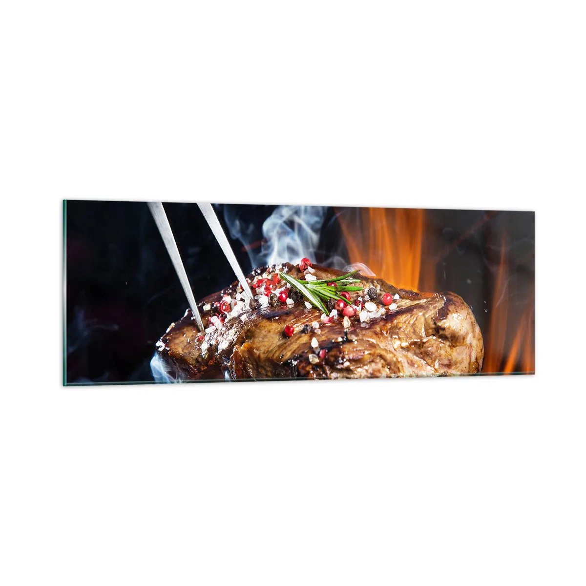 Glastavla - Bild på glas - Saftiga och doftande - 90x30 cm