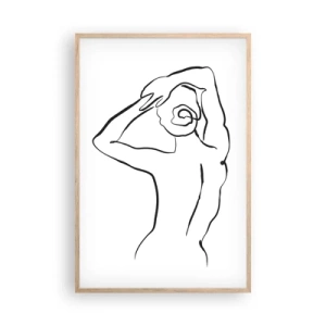 Affisch i ram av ljusek - Akten på morgonen - 61x91 cm