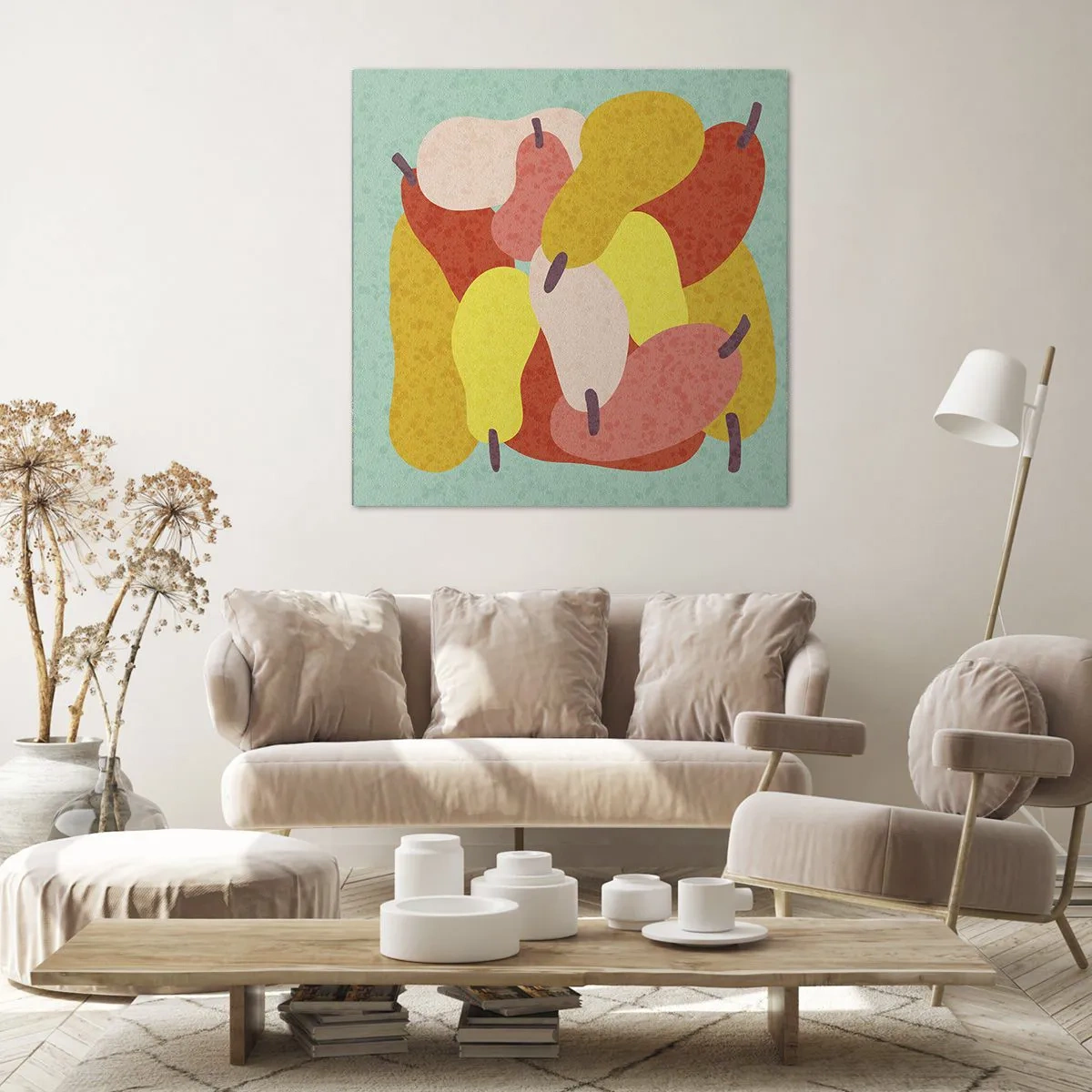 Canvastavla - Bild på duk - Smaka på sommarsolen - 70x70 cm