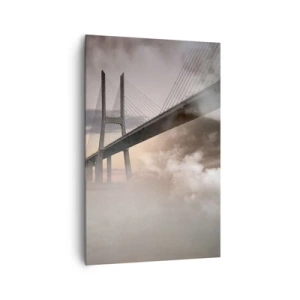 Canvastavla - Bild på duk - Vid en flod som inte finns  - 80x120 cm