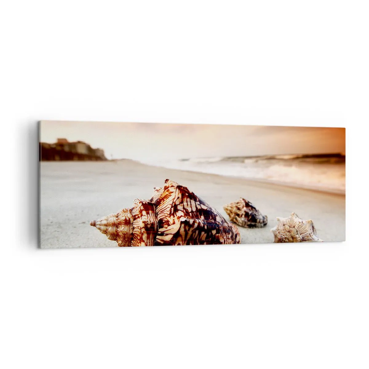 Canvastavla - Bild på duk - Vågböjare - 140x50 cm