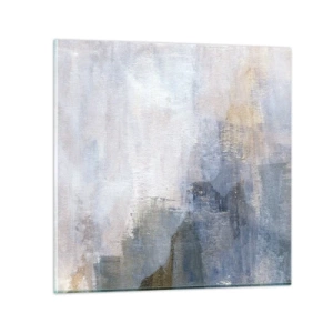 Glastavla - Bild på glas - Färgernas toner och ackord - 60x60 cm