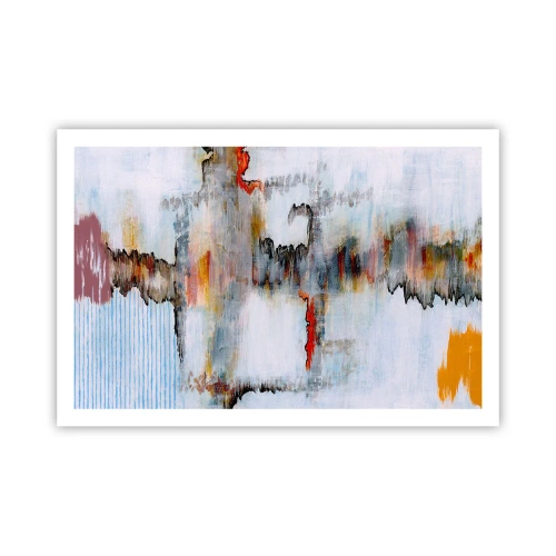 Affisch - Med pinne på vatten - 91x61 cm