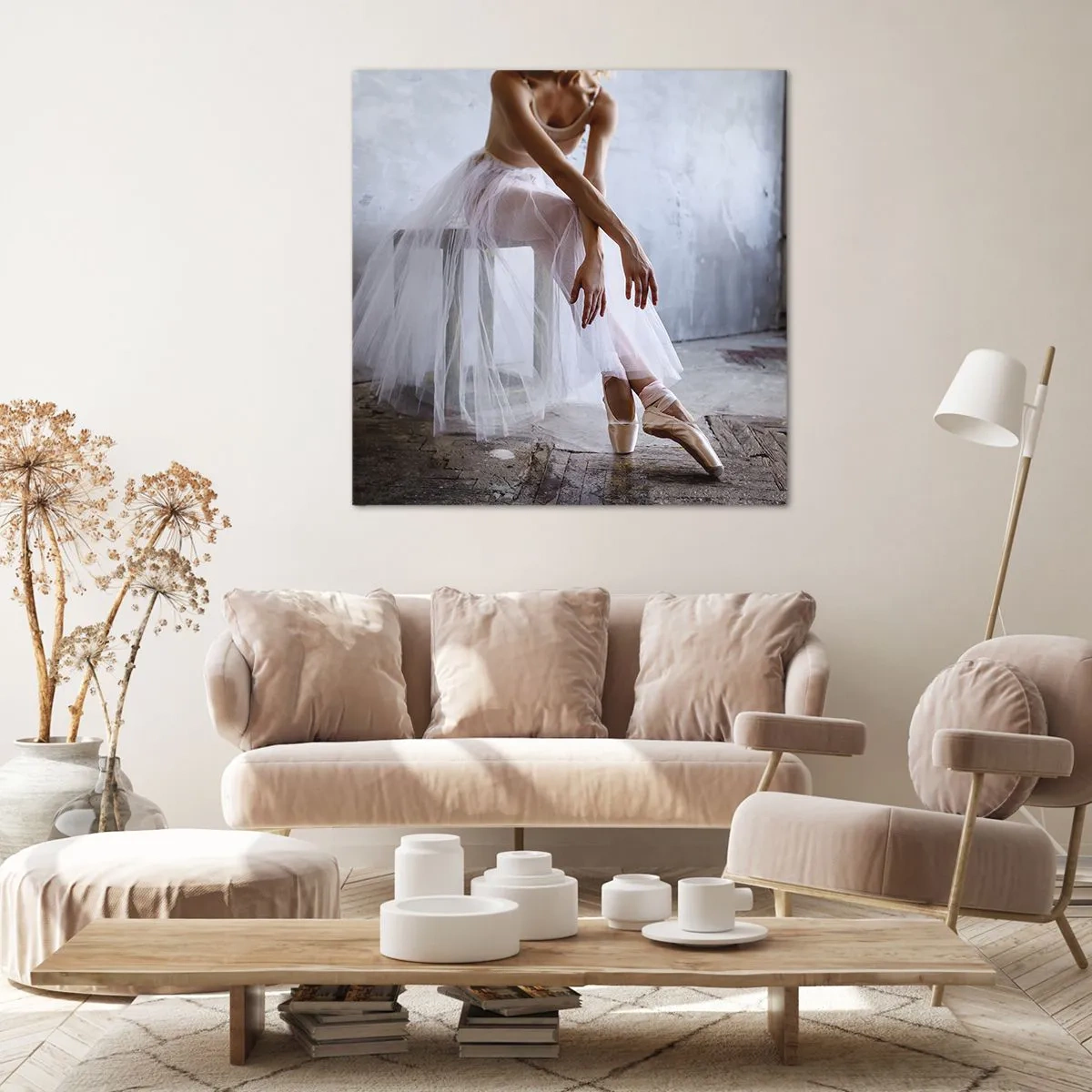 Canvastavla - Bild på duk - Innan rampljuset tänds - 50x50 cm