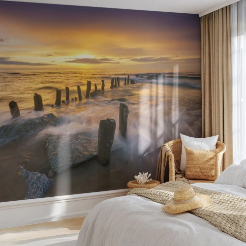 Självhäftande Fototapet Deluxe Sticker - Östersjöns råa skönhet - Landskap, Östersjön, Strand - 250x175 cm