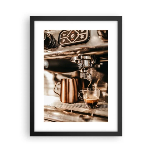 Affisch i svart ram - Kaffets glans - 30x40 cm