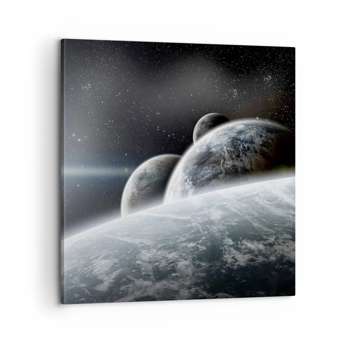 Canvastavla - Bild på duk - Sfärers rymdmusik - 60x60 cm