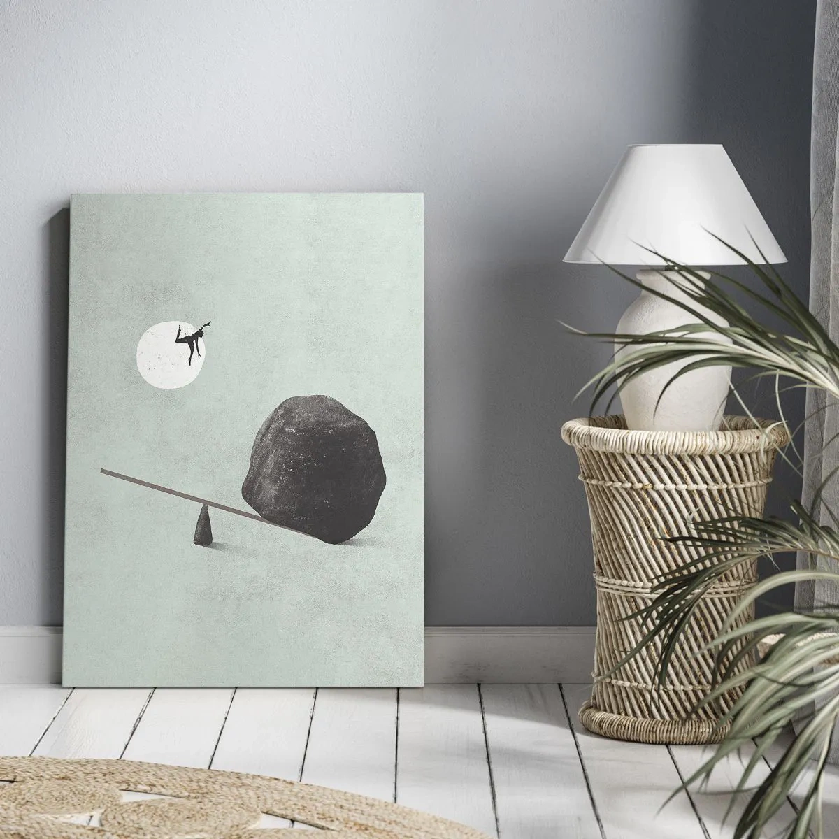 Canvastavla - Bild på duk - Uppfylld dröm - 45x80 cm