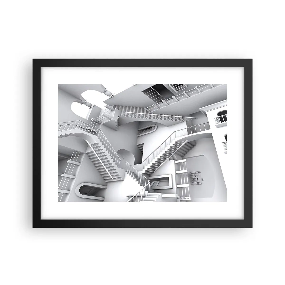 Affisch i svart ram - Rummets paradoxer - 40x30 cm