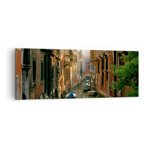 Canvastavla - Bild på duk - På en gränd i Venedig - 140x50 cm