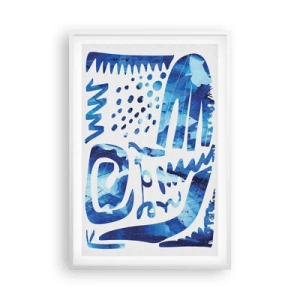 Affisch i vit ram - Tillbaka till rötterna - 61x91 cm