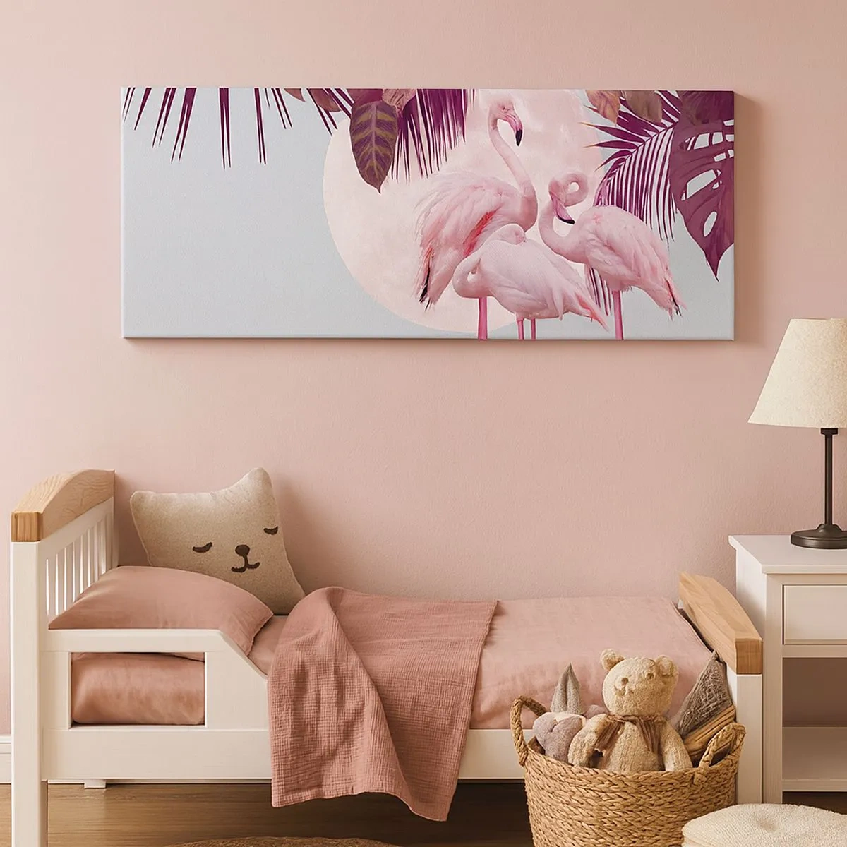 Canvastavla - Bild på duk - De tre fågelgracena - 100x40 cm