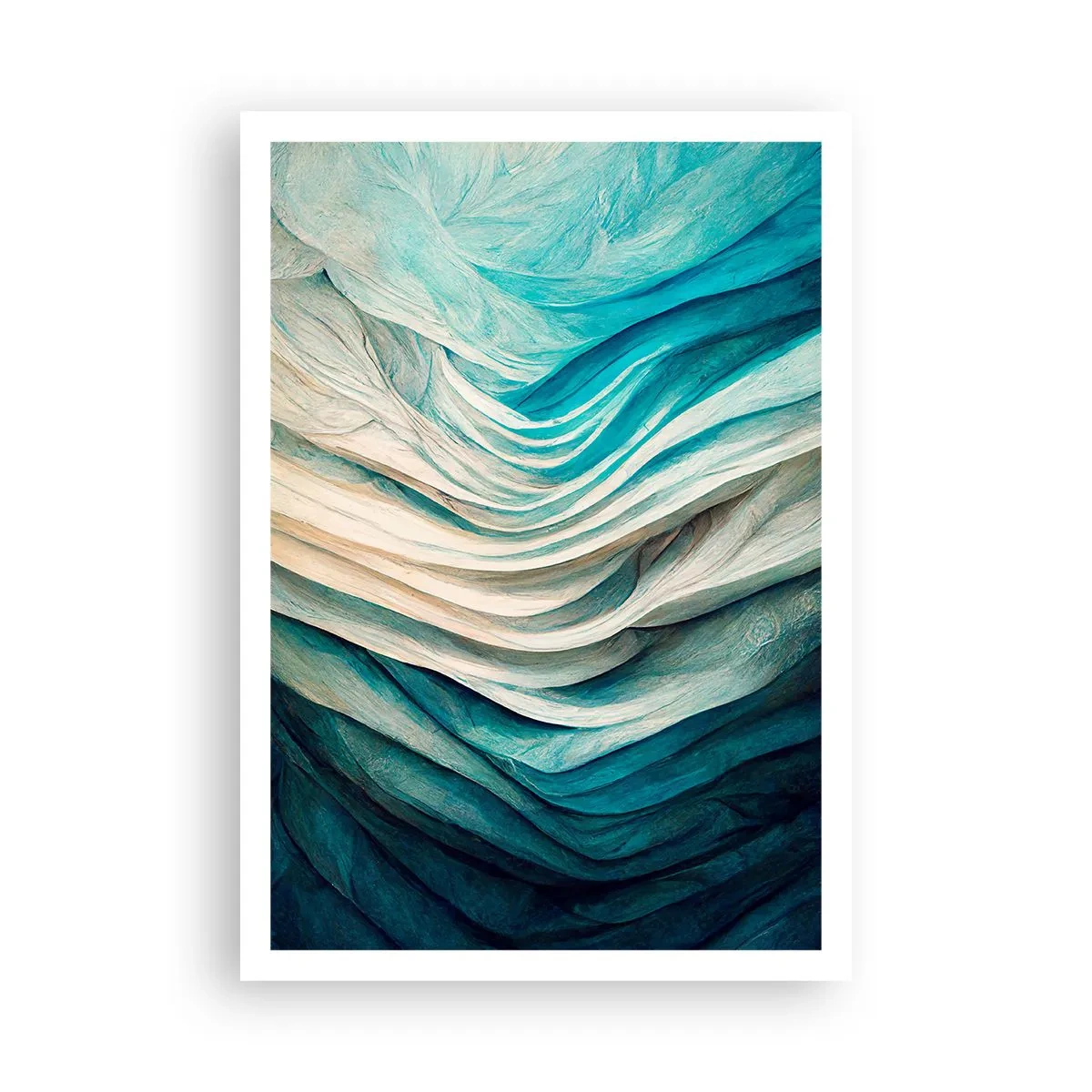 Affisch - Blå omättlighet - 70x100 cm