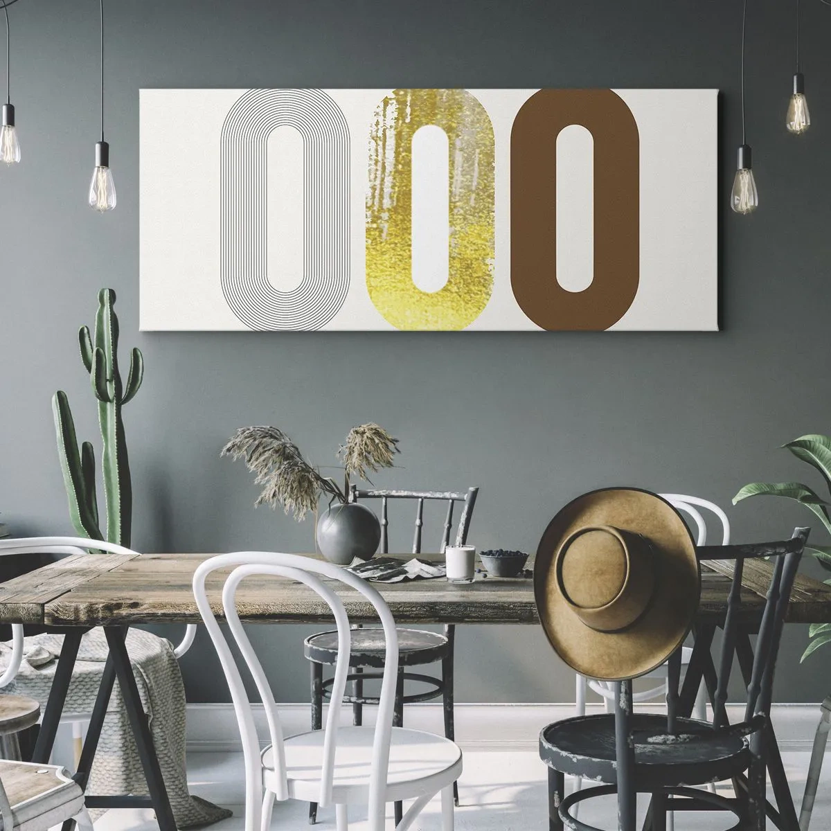 Canvastavla - Bild på duk - Ooo! - 100x40 cm