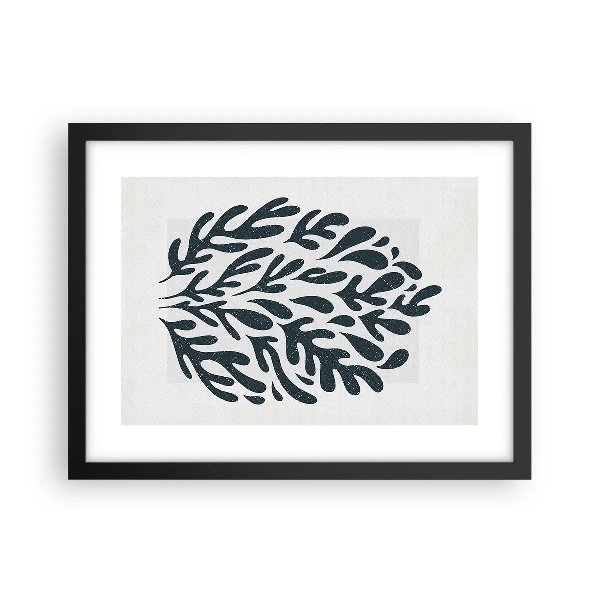 Affisch i svart ram - Naturens former - 40x30 cm