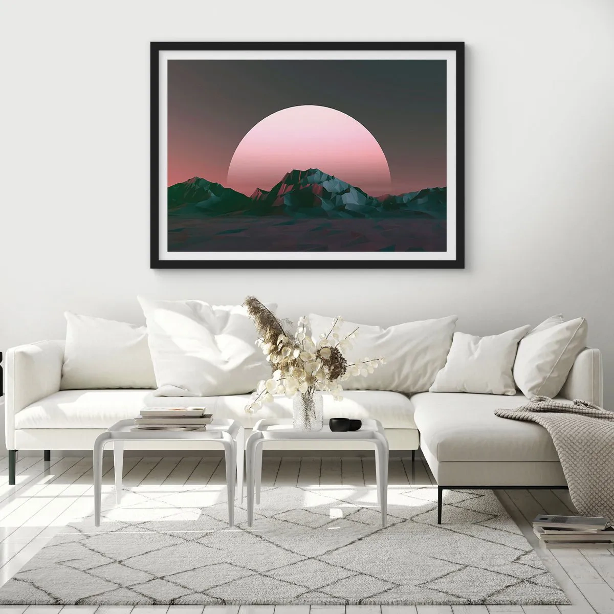 Affisch i svart ram - I den granliggande galaxen - 70x50 cm