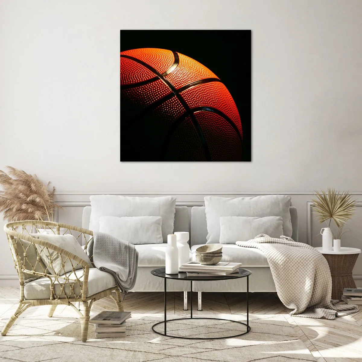 Glastavla - Bild på glas - Vacker som planeten - 60x60 cm