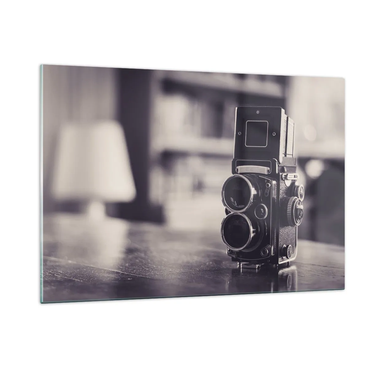 Glastavla - Bild på glas - Ett gammalt fotografis magi - 120x80 cm