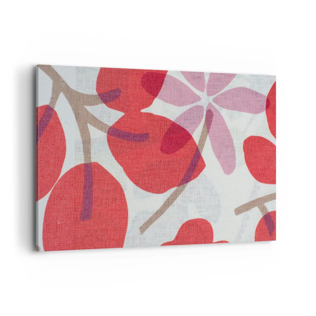 Canvastavla - Bild på duk - Blomsterkomposition i rosa - 120x80 cm
