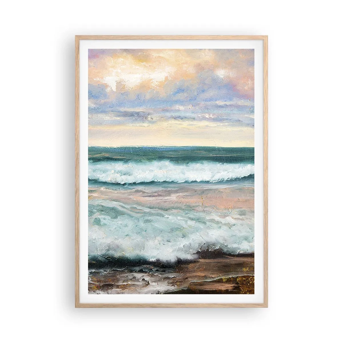 Affisch i ram av ljusek - Här kan du släta ut din själ - 70x100 cm