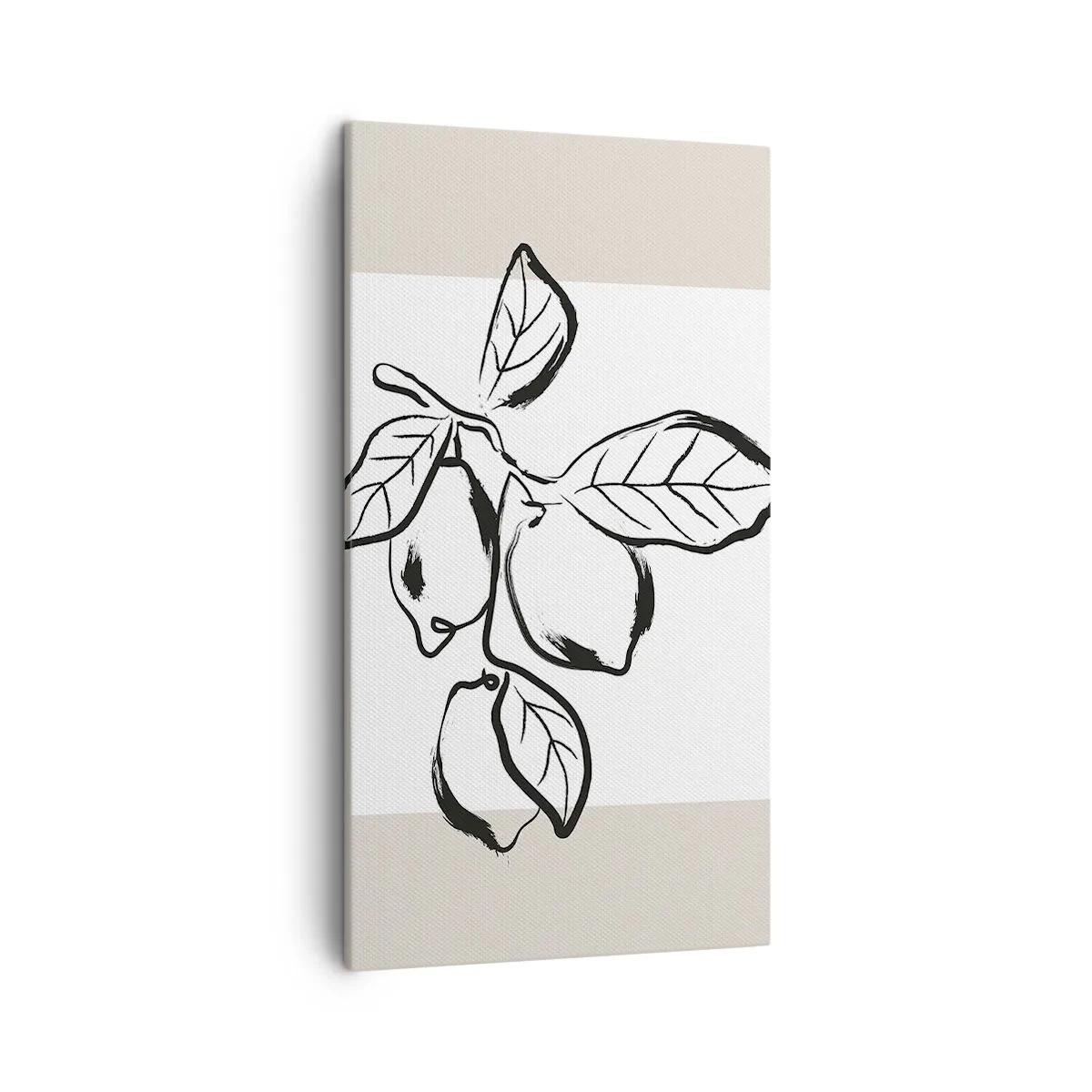 Canvastavla - Bild på duk - Där citronen mognar... - 45x80 cm