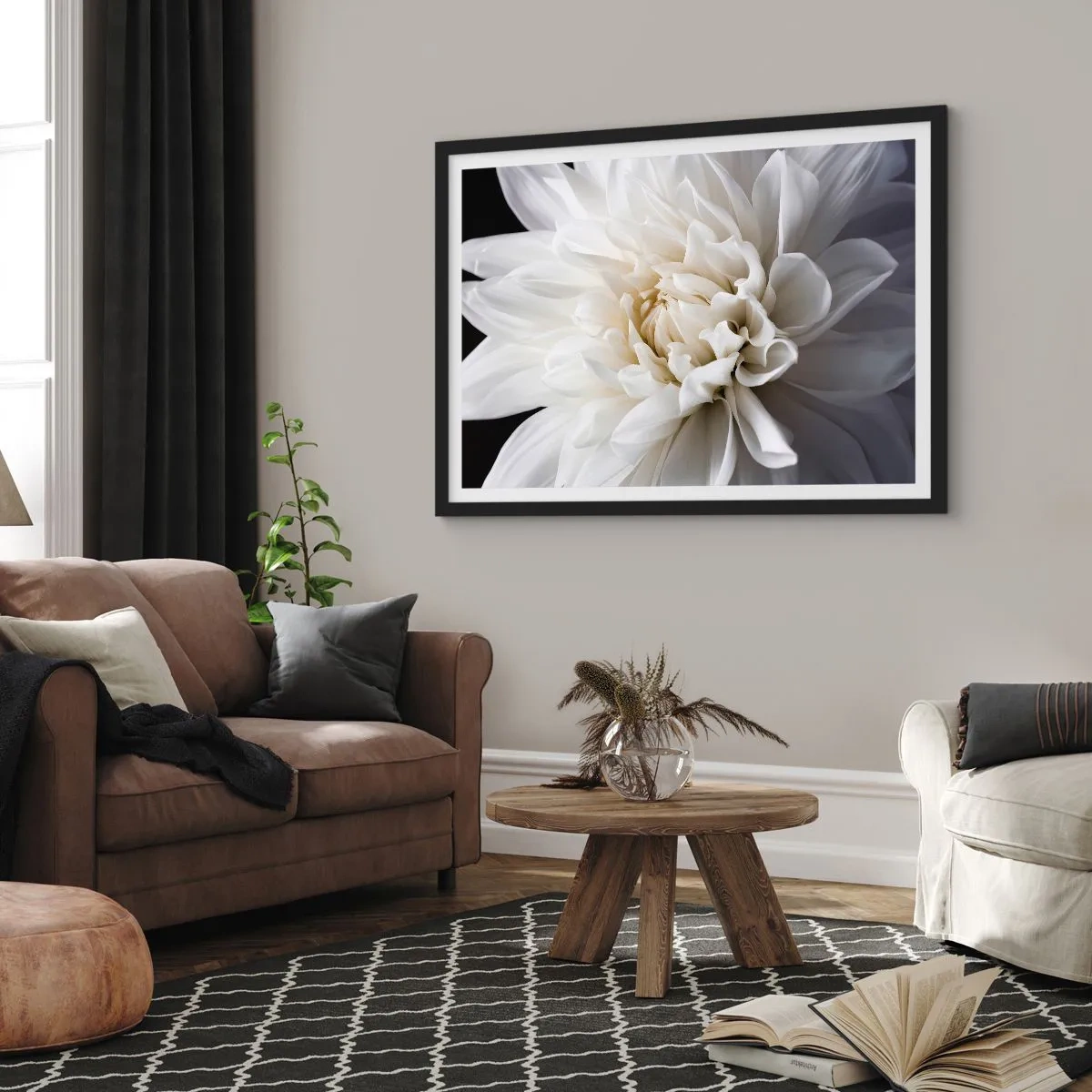 Affisch i svart ram - En bruds morgon - 40x30 cm