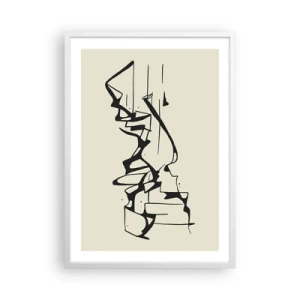 Affisch i vit ram - Kanske ett landskap - 50x70 cm