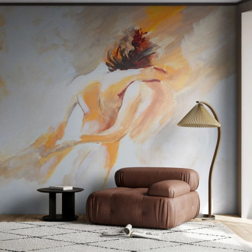 Fototapet på mått Premium Canvas - I närhetens himmel - Bit, Förälskade par, Kärlek