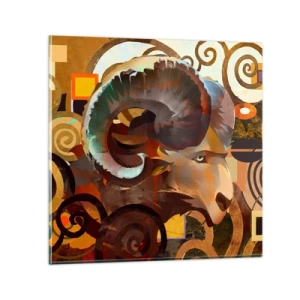 Glastavla - Bild på glas - Magi - religion - ritualer - 50x50 cm