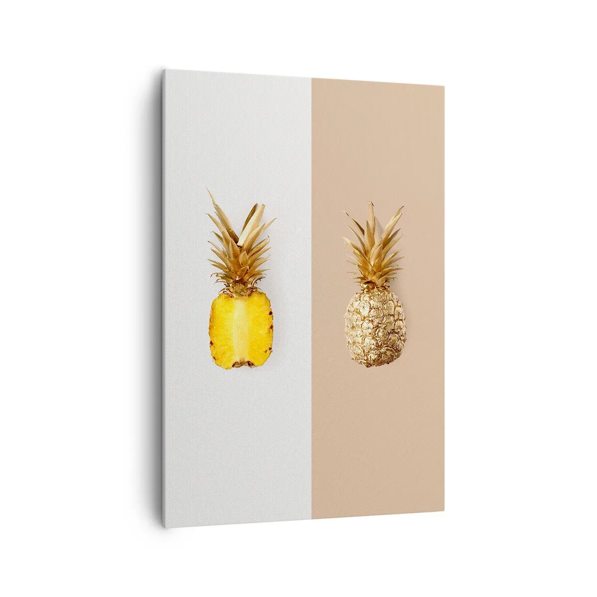 Canvastavla - Bild på duk - Ananas för oss - 70x100 cm