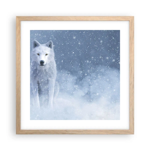Affisch i ram av ljusek - I vinter anda - 40x40 cm