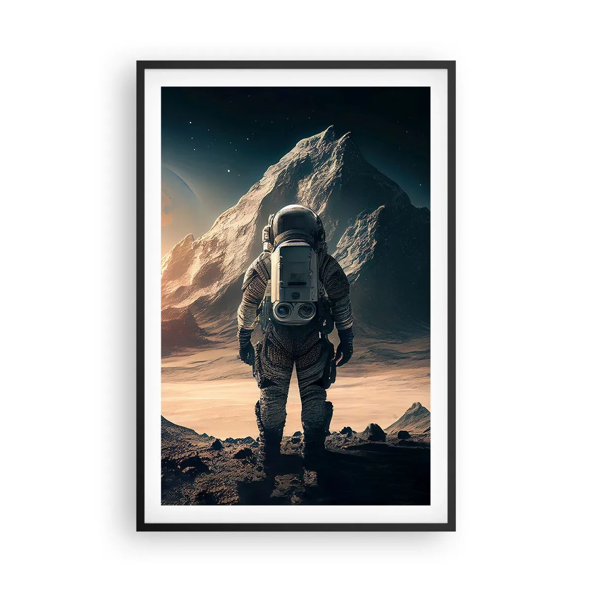 Affisch i svart ram - En ny utmaning - 61x91 cm