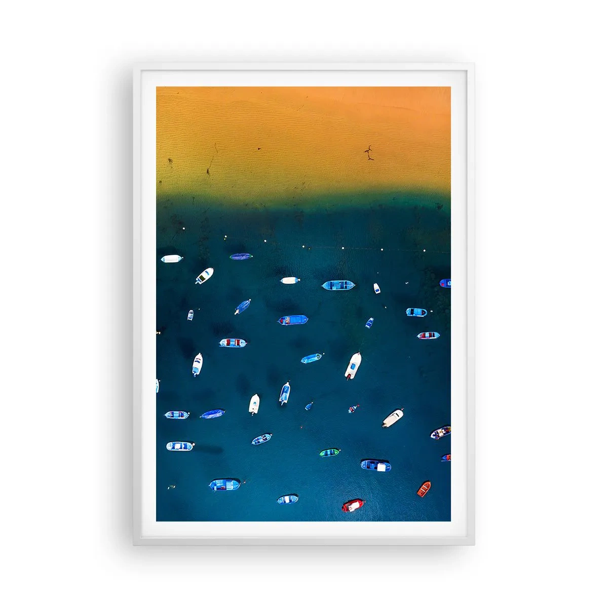 Affisch i vit ram - Ett semesterspel - 70x100 cm