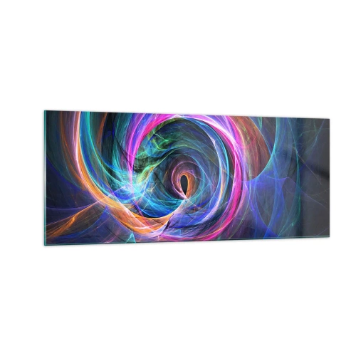 Glastavla - Bild på glas - Vart tar du mig? - 100x40 cm