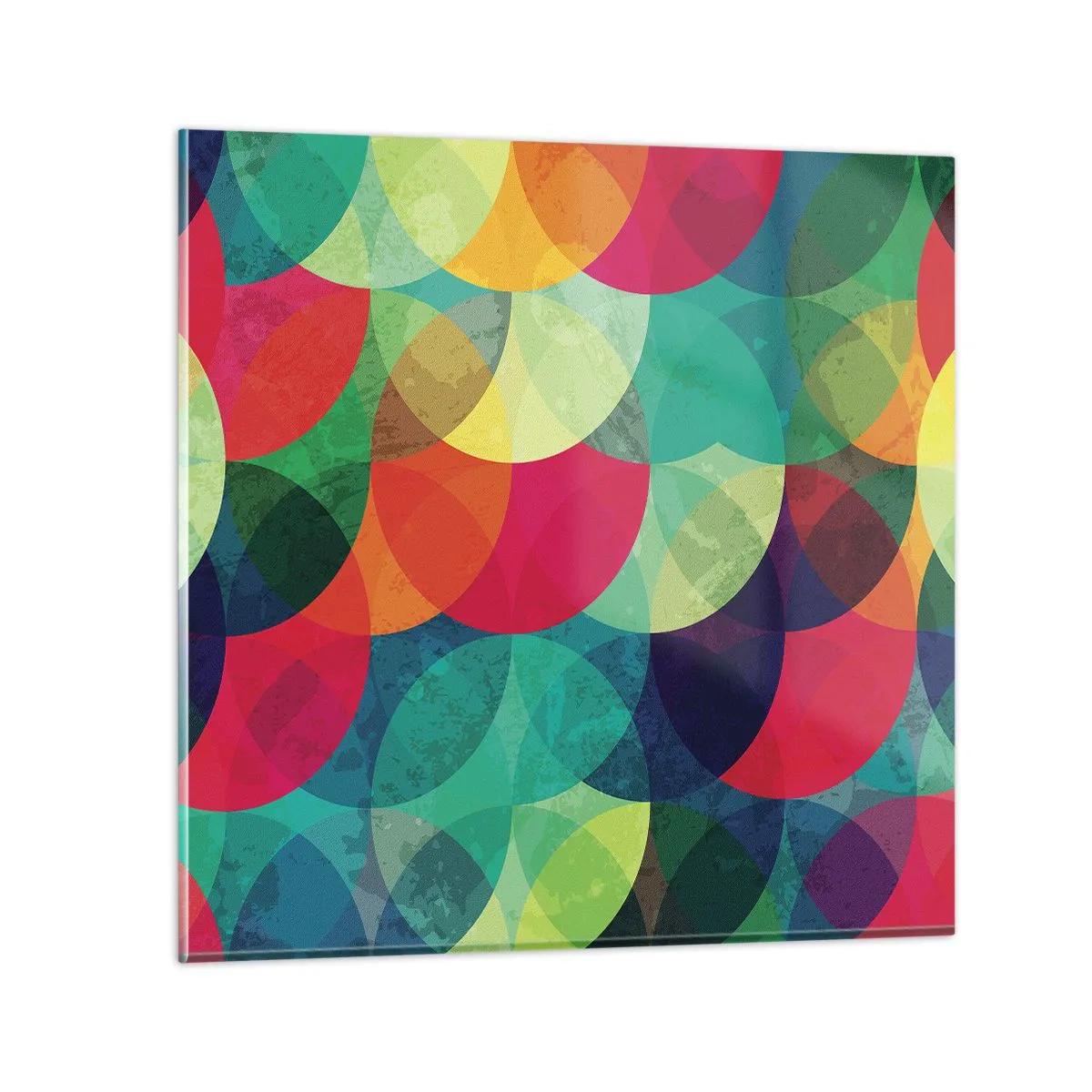 Glastavla - Bild på glas - Regnbågsfärd - 30x30 cm