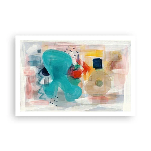 Affisch - Ett färgglatt spel - 91x61 cm