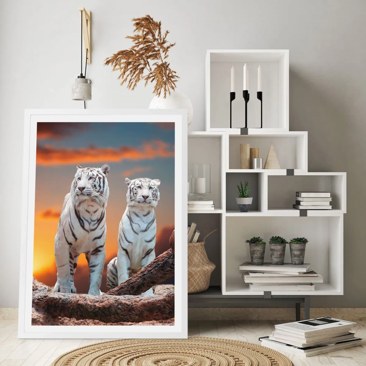 Affisch i vit ram - Helt som i Narnia - 70x100 cm