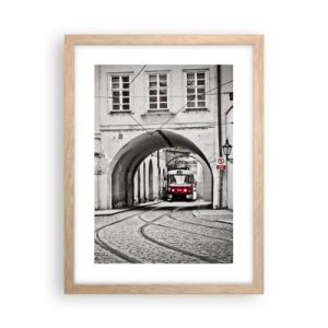 Affisch i ram av ljusek - Genom stadens labyrint - 30x40 cm