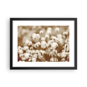Affisch i svart ram - Fluffig åkermark - 40x30 cm