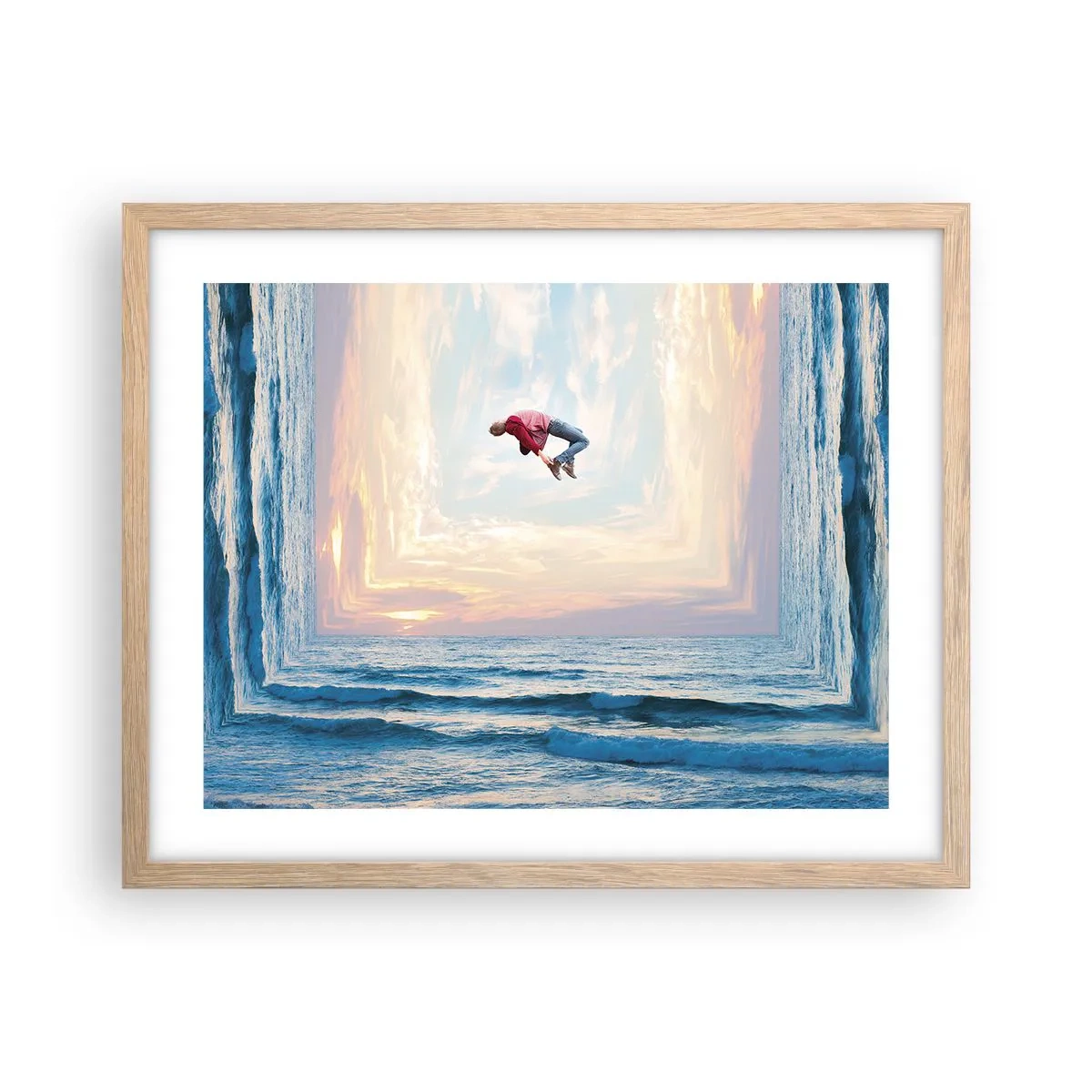 Affisch i ram av ljusek - Till en annan dimension - 50x40 cm