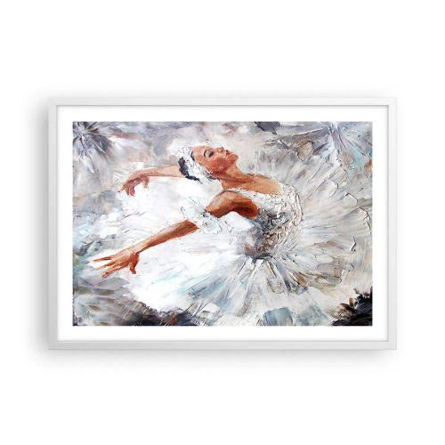 Affisch i vit ram - Fin och lätt som tyll - 70x50 cm