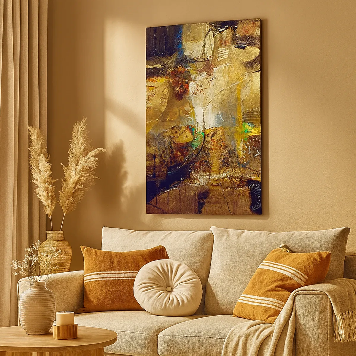 Canvastavla - Bild på duk - Kallt, varmare, hett - 50x70 cm