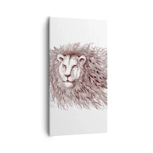 Canvastavla - Bild på duk - Brinnande härskare - 55x100 cm