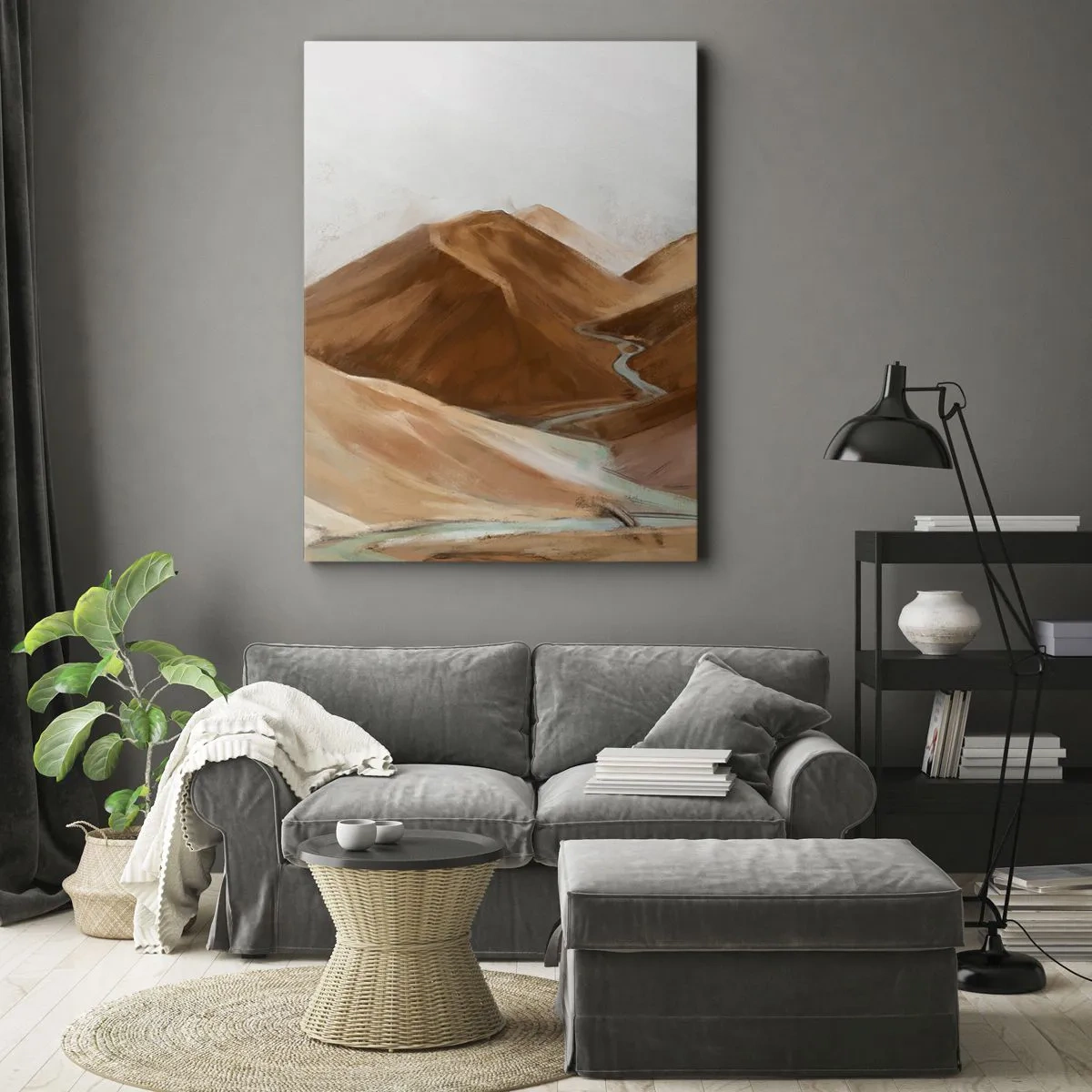 Canvastavla - Bild på duk - Till källan - 80x120 cm