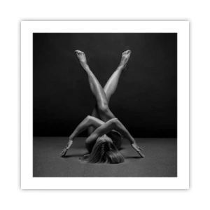 Affisch - Nakenhetens geometri - 50x50 cm