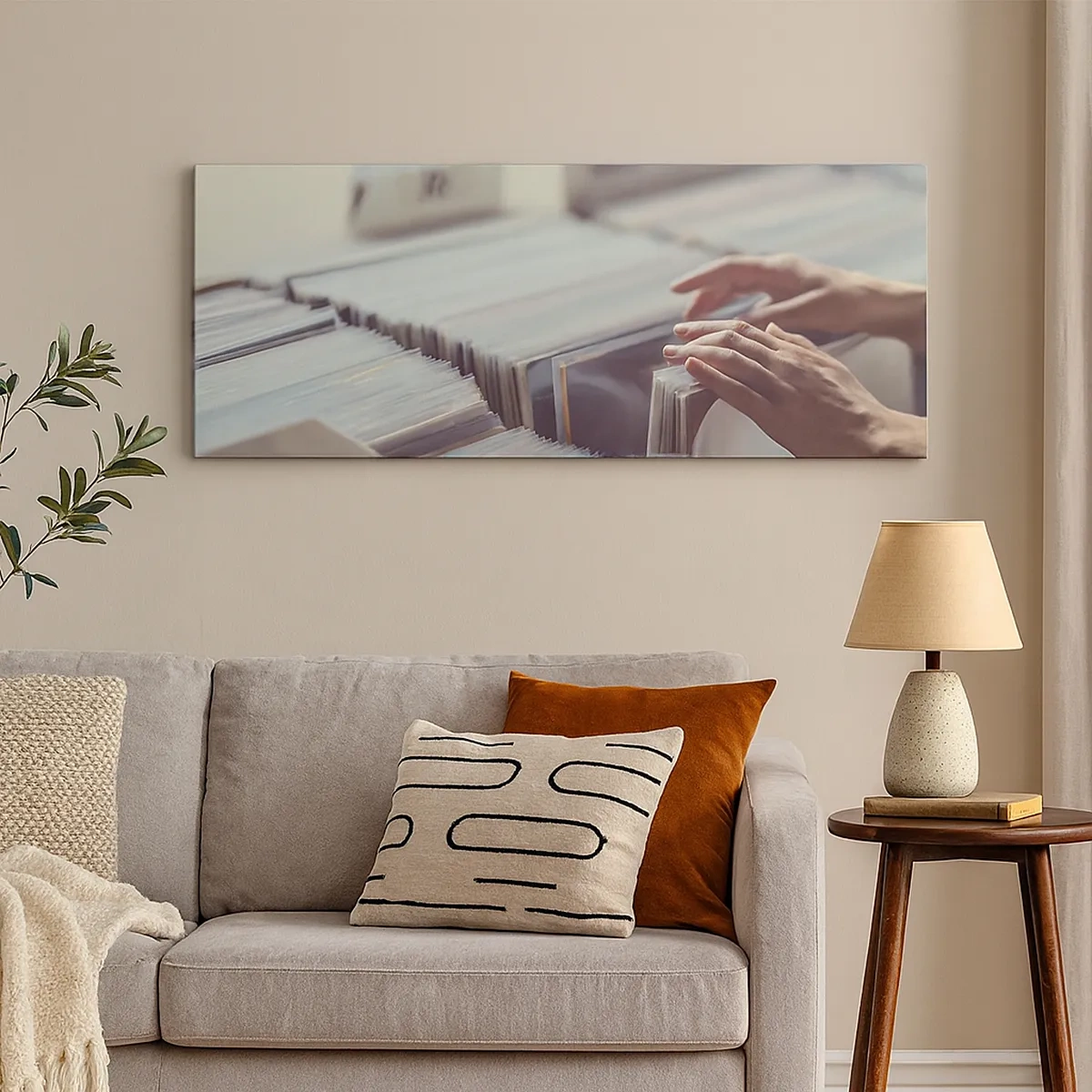 Canvastavla - Bild på duk - I jakten efter känslor - 30x30 cm