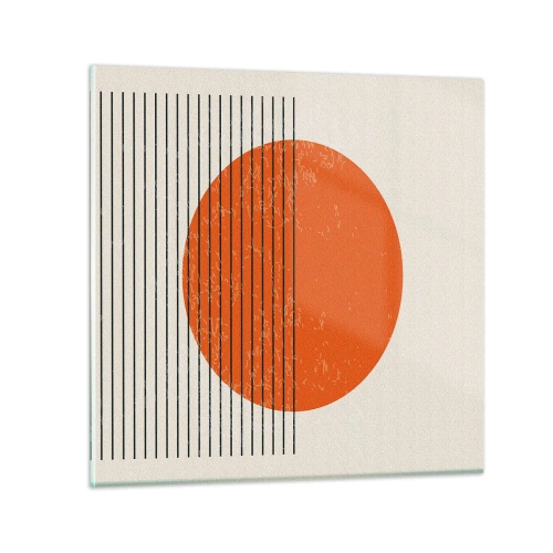 Glastavla - Bild på glas - Alltid solen - 70x70 cm