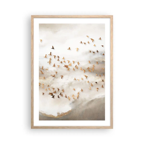 Affisch i ram av ljusek - Det är dags... - 50x70 cm